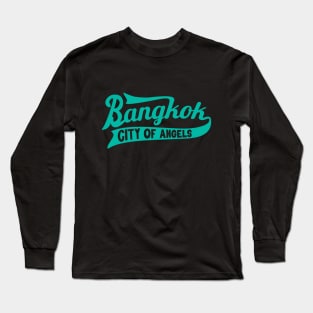 Stylish Bangkok Lettering Long Sleeve T-Shirt